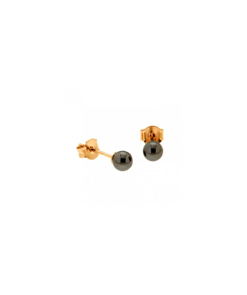Bo perle hematite 6mm 2484por