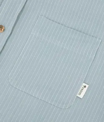 Faguo – Chemise Signy Rayée Ciel — photo 4