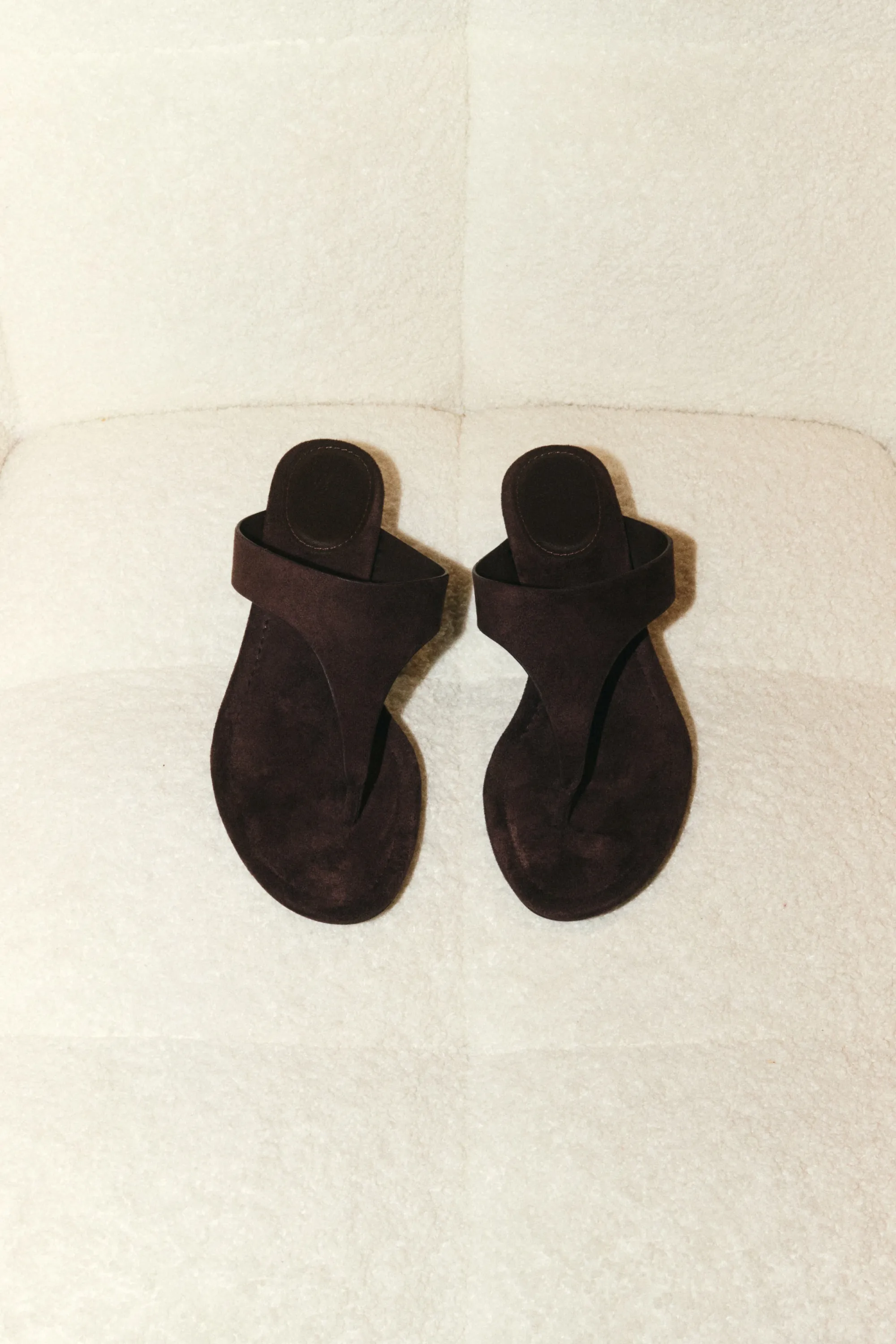 Sandales à talon kitten heel - Marron foncé