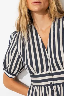 Robe longue rayée Femme — photo 5
