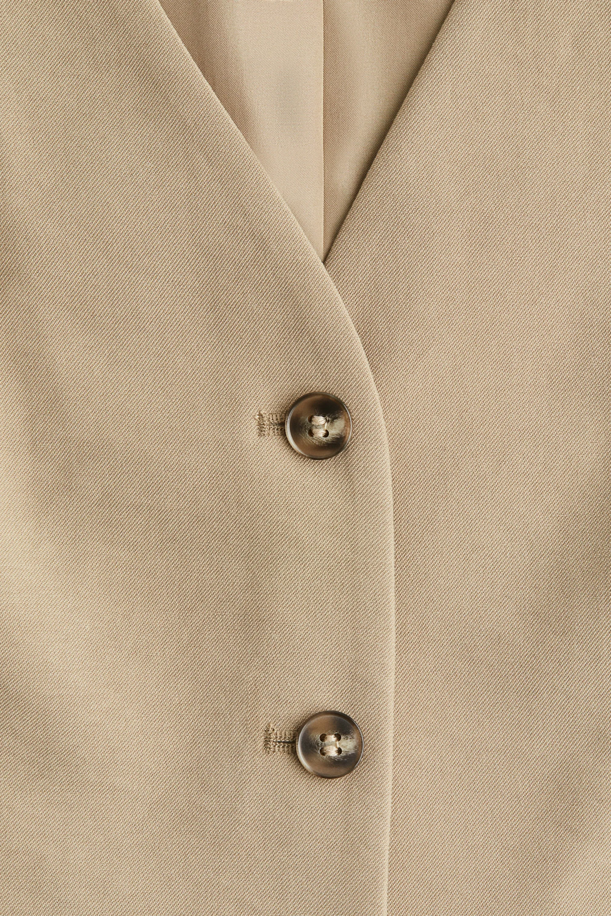 Gilet sans manches court - Beige