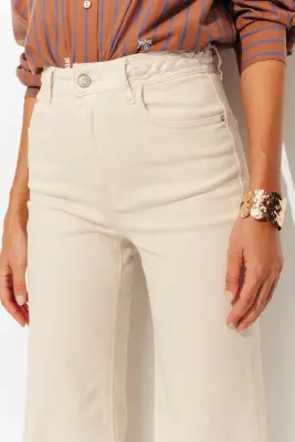 Pantalon flare taille haute — photo 5