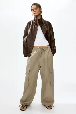 Veste péplum oversize - Marron foncé — photo 1