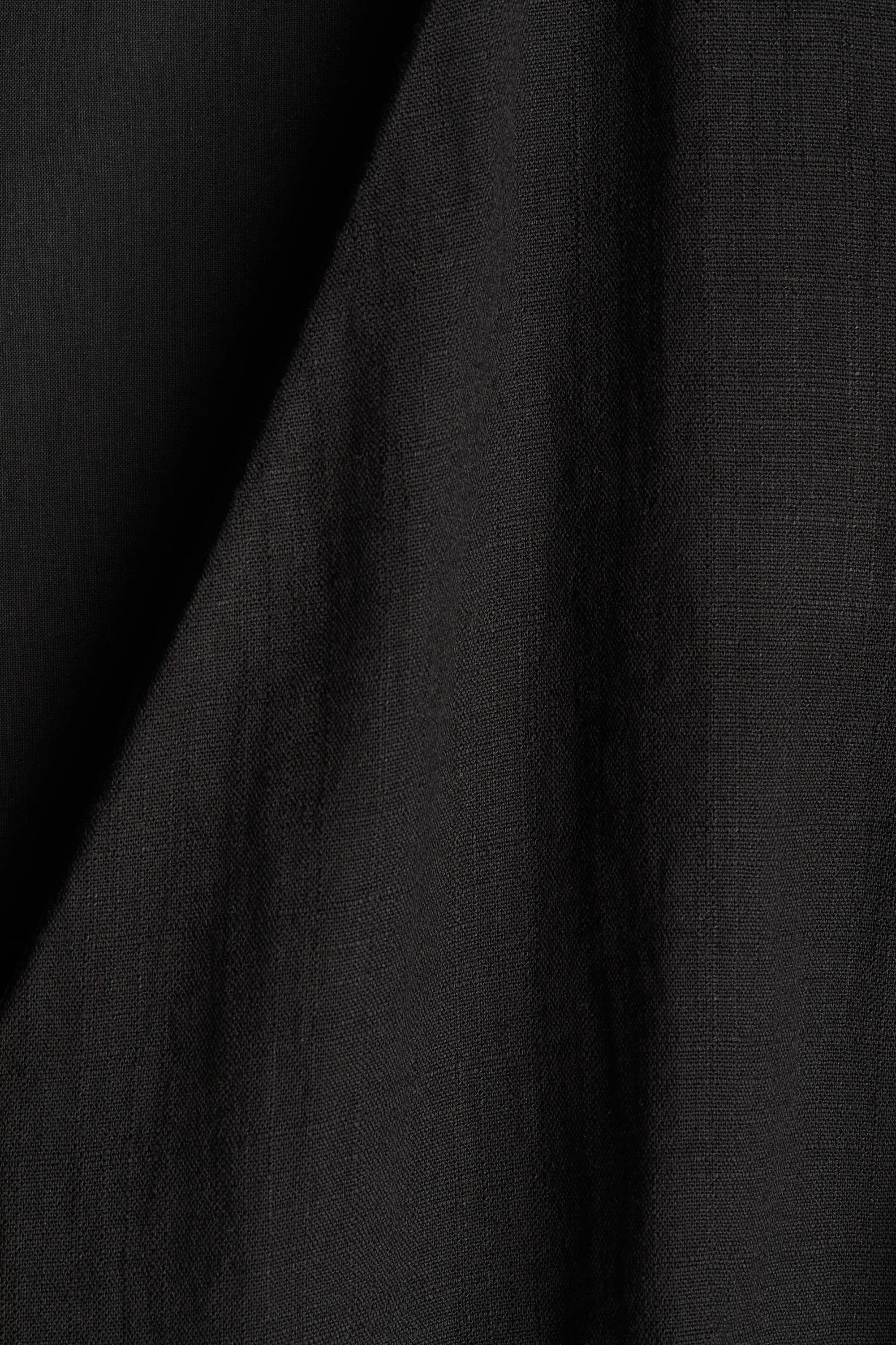 Robe droite avec encolure en V - Noir