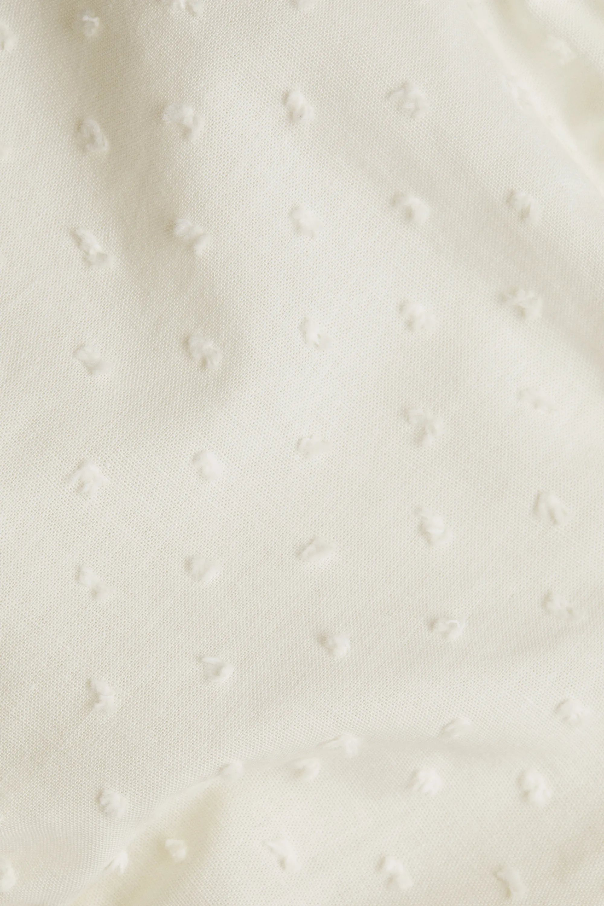 Robe smockée en popeline - Crème