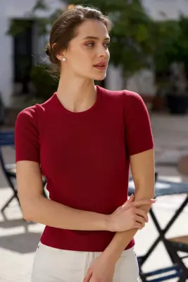 Henrietta Knit Top - Bordeaux — photo 4