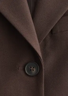 Blazer cintré - Marron foncé — photo 2