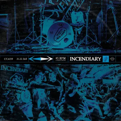 INCENDIARY – product of new york – VINYL LP (clear with cyan haze)