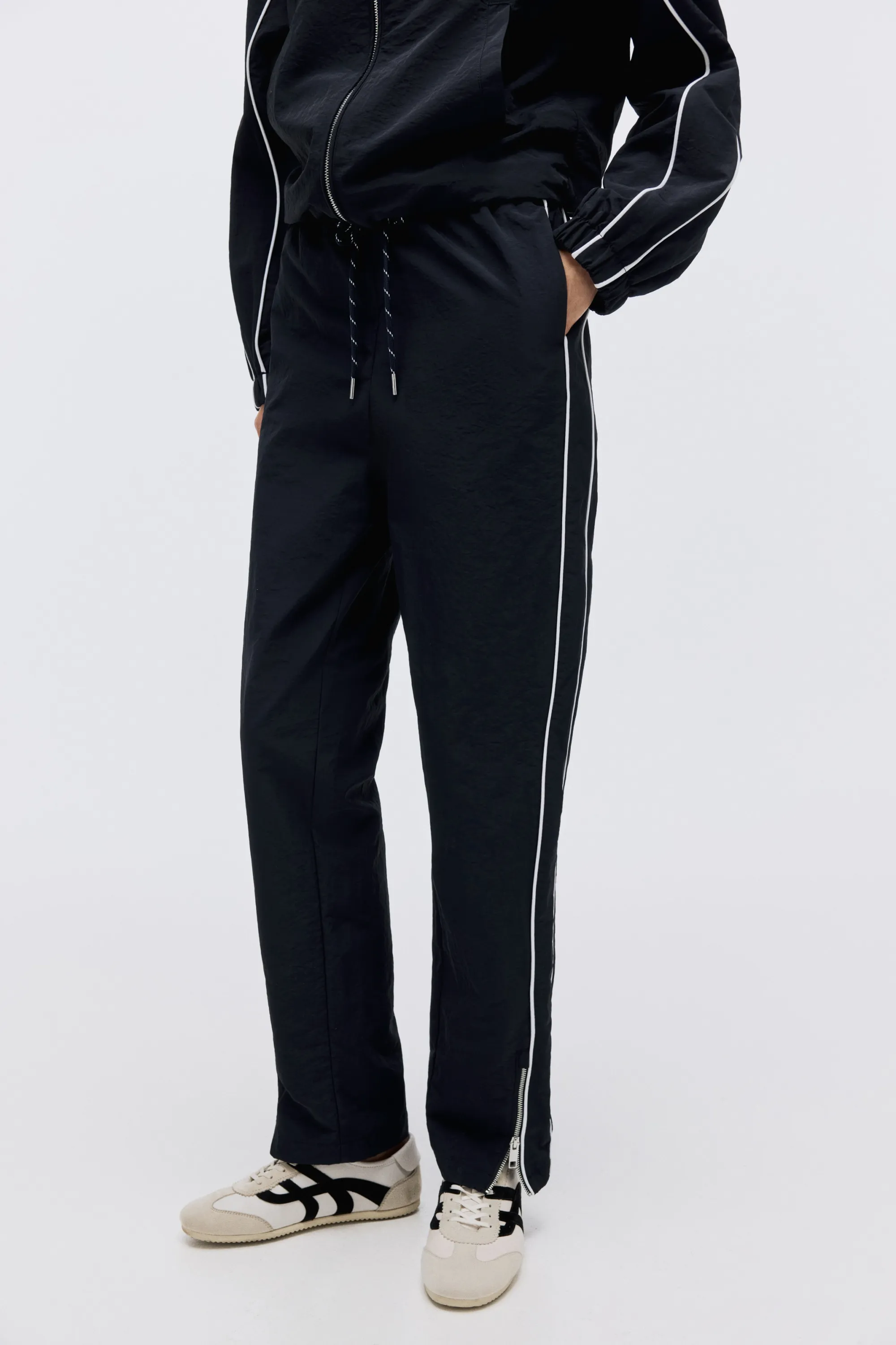 Tapered track pants - Bleu marine