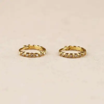 Boucles d'oreilles Birma Blanc — photo 3