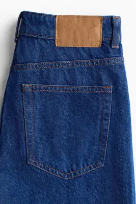 Wide High Jeans - Bleu denim foncé — photo 4