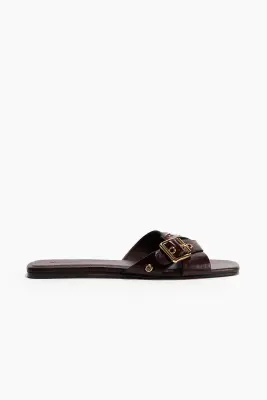 Sandales en cuir - Marron — photo 1