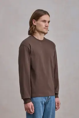 T-shirt 'Chuuunky Tee' Manches Longues - Marron — photo 4