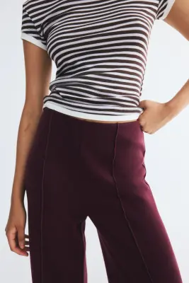 Pantalon avec plis devant - Bordeaux — photo 2