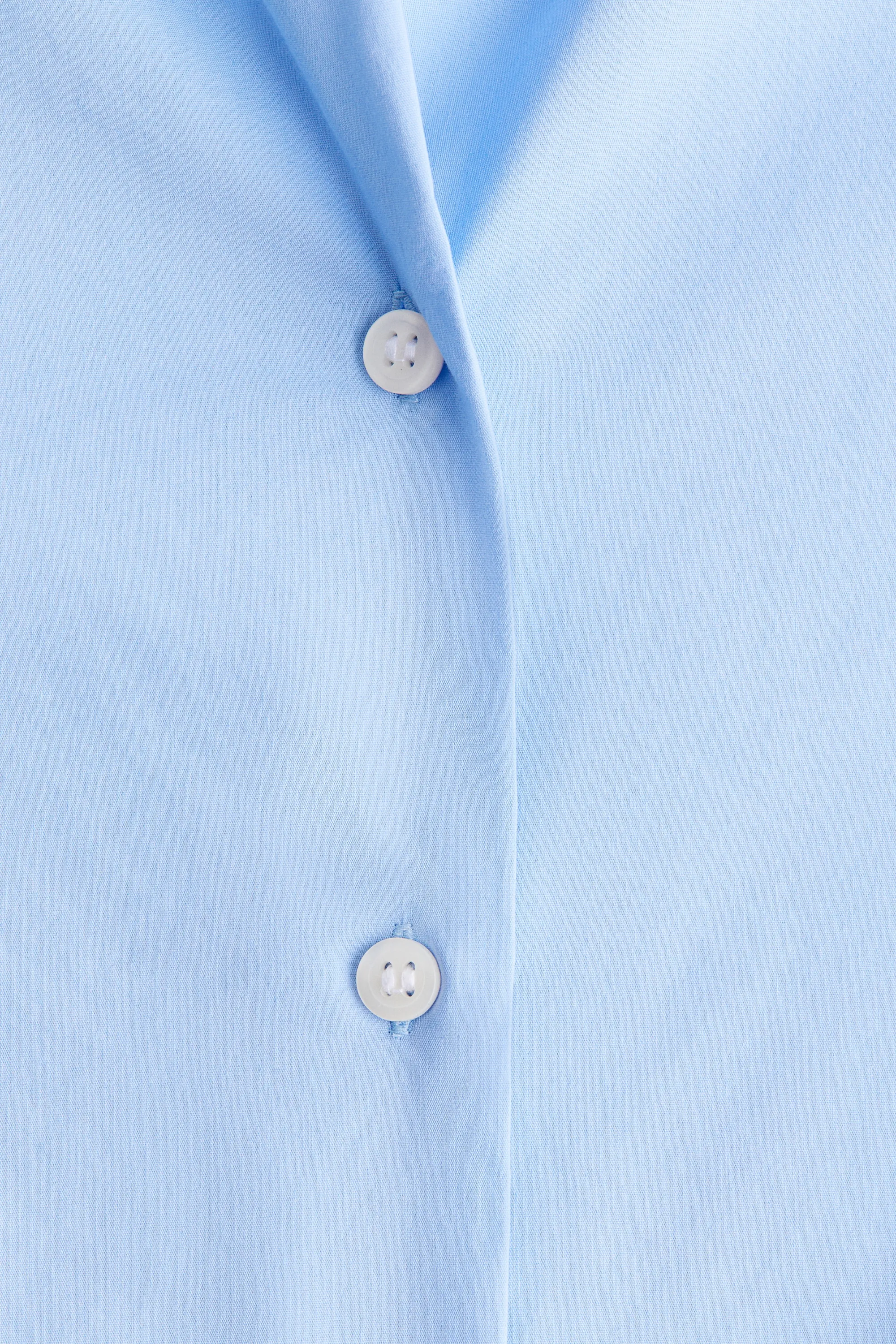 Chemise en coton mélangé - Bleu clair