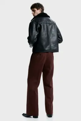 Pantalon de costume Regular Fit - Bordeaux chiné — photo 3