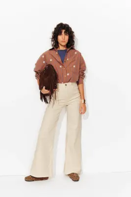 Pantalon flare taille haute — photo 3