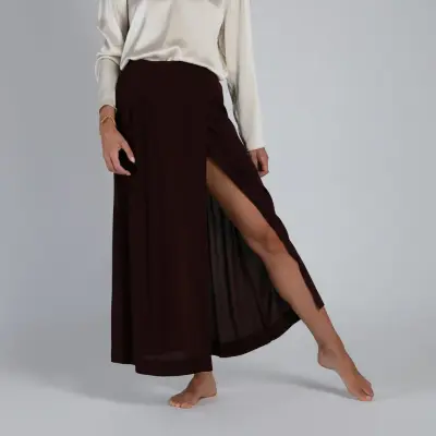 Jupe Faustina bordeaux – Karma Koma — photo 1