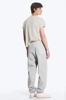 Pantalon de jogging classique - Mélange gris poudré clair — photo 3