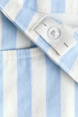 Short en denim - Bleu clair/rayé — photo 1