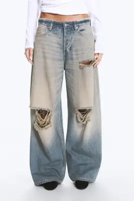 Andromeda jean baggy ample taille basse - Bleu étoile de mer - Bleu moyen — photo 2