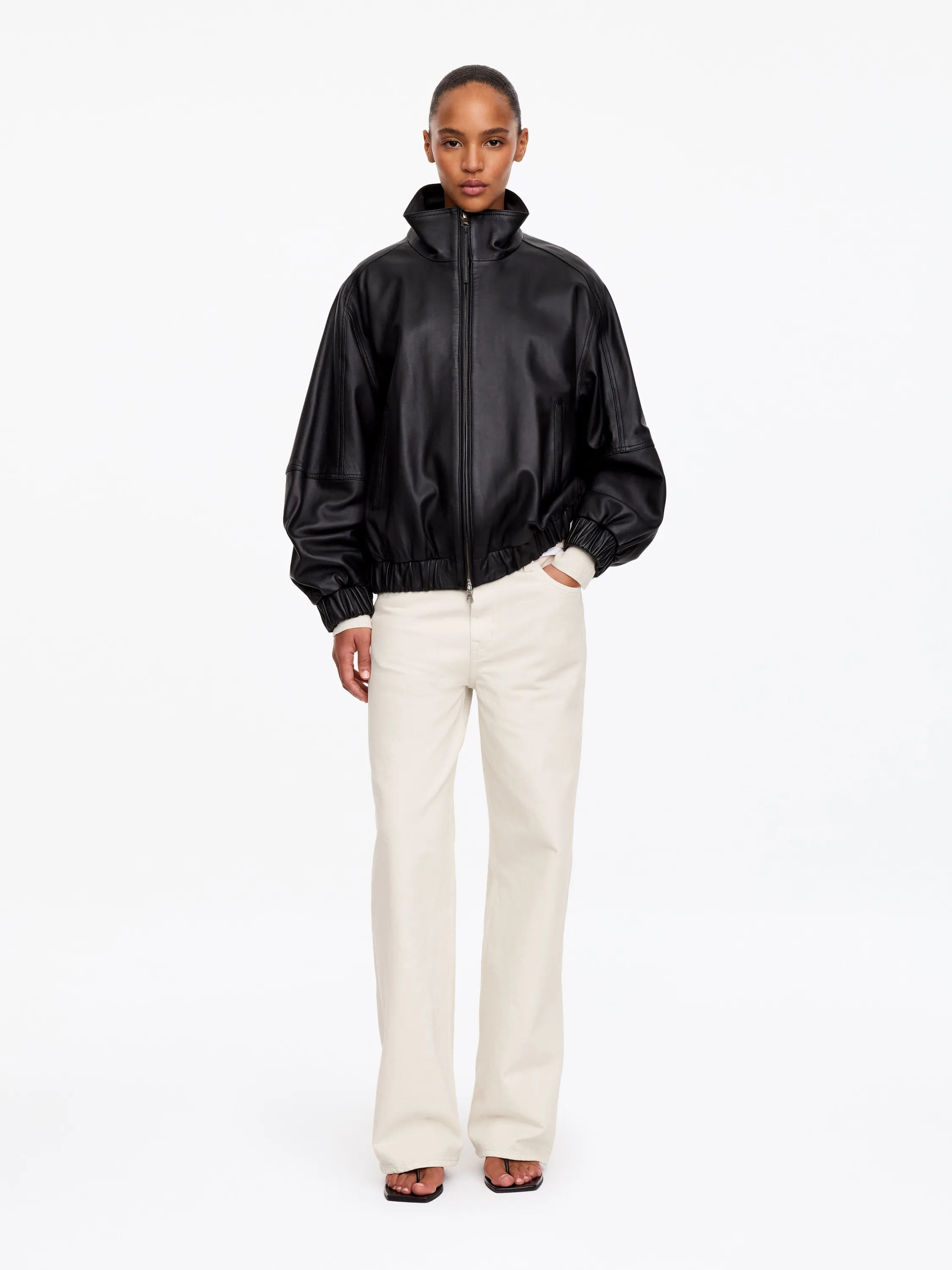 Jean ample CORAL - Blanc cassé