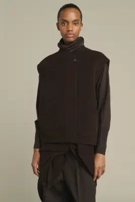 BLOUSON ADELINE MARRON FONCÉ — photo 3