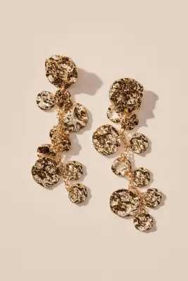 Boucles d'oreilles pendantes - Doré — photo 1