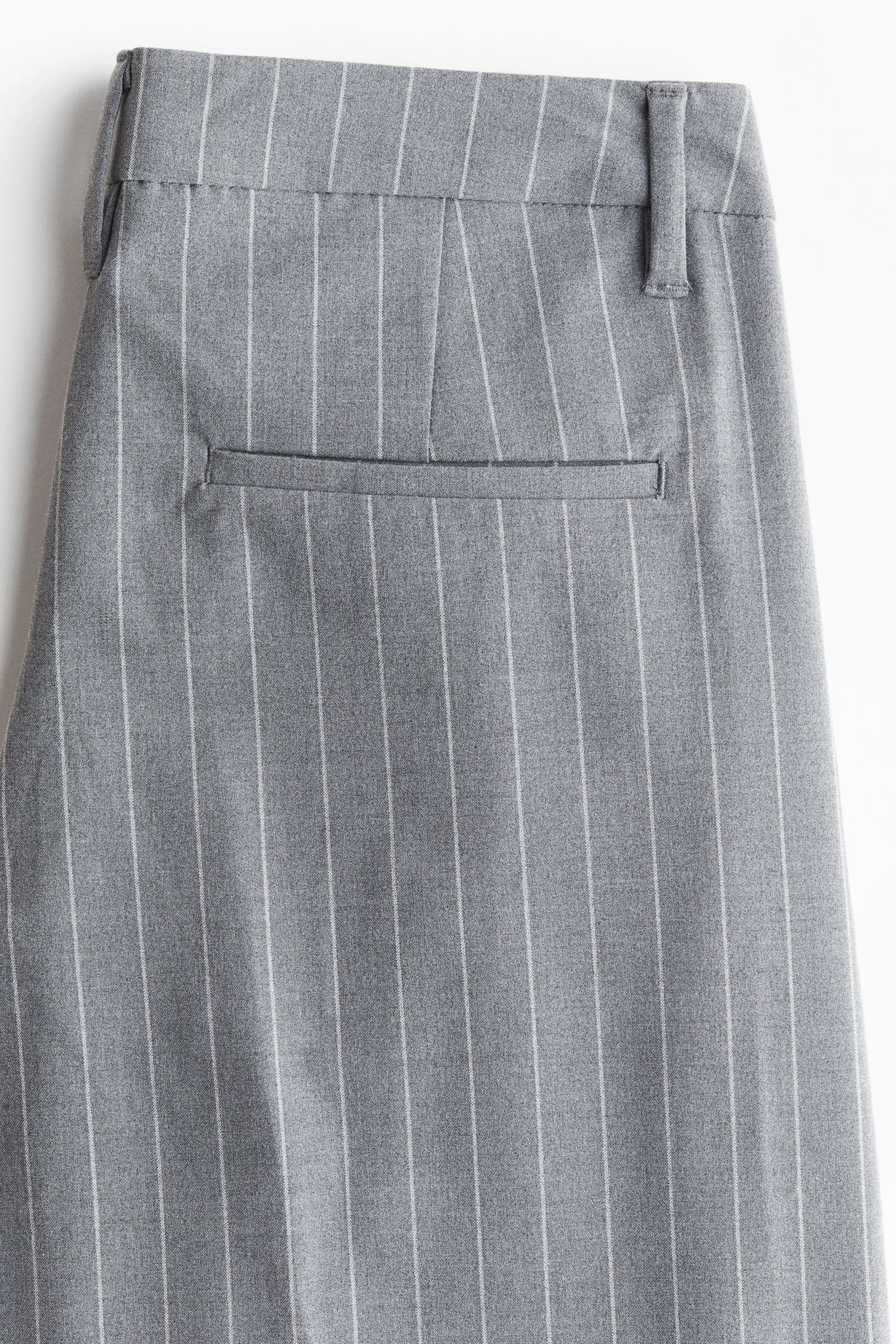 Pantalon chic à jambes larges - Gris/rayures tennis