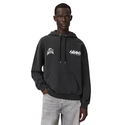 ALLSAINTS Chromium Hoodie Washed Black — photo 2