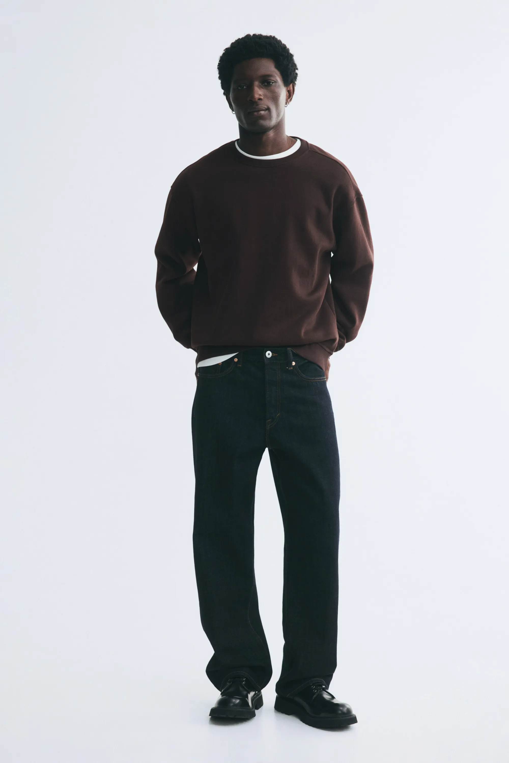 Sweat Loose Fit - Marron foncé