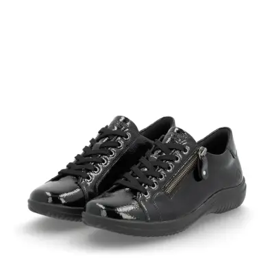 Baskets Remonte D1E03-01 Noires - Lacets Grande Pointure Femme — photo 3