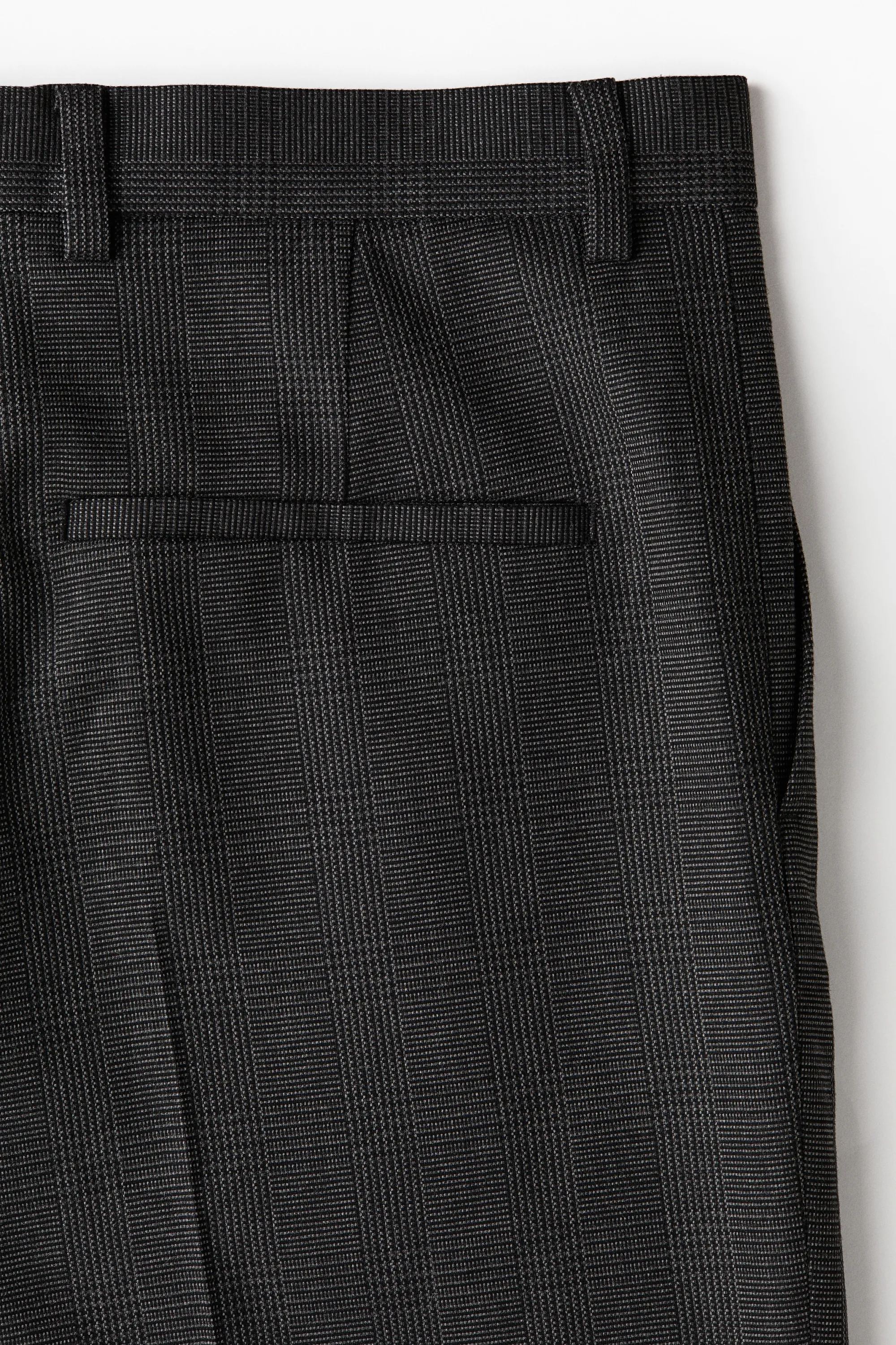 Pantalon de costume Relaxed Fit - Gris foncé/carreaux