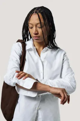 La chemise oxford - Blanc — photo 4