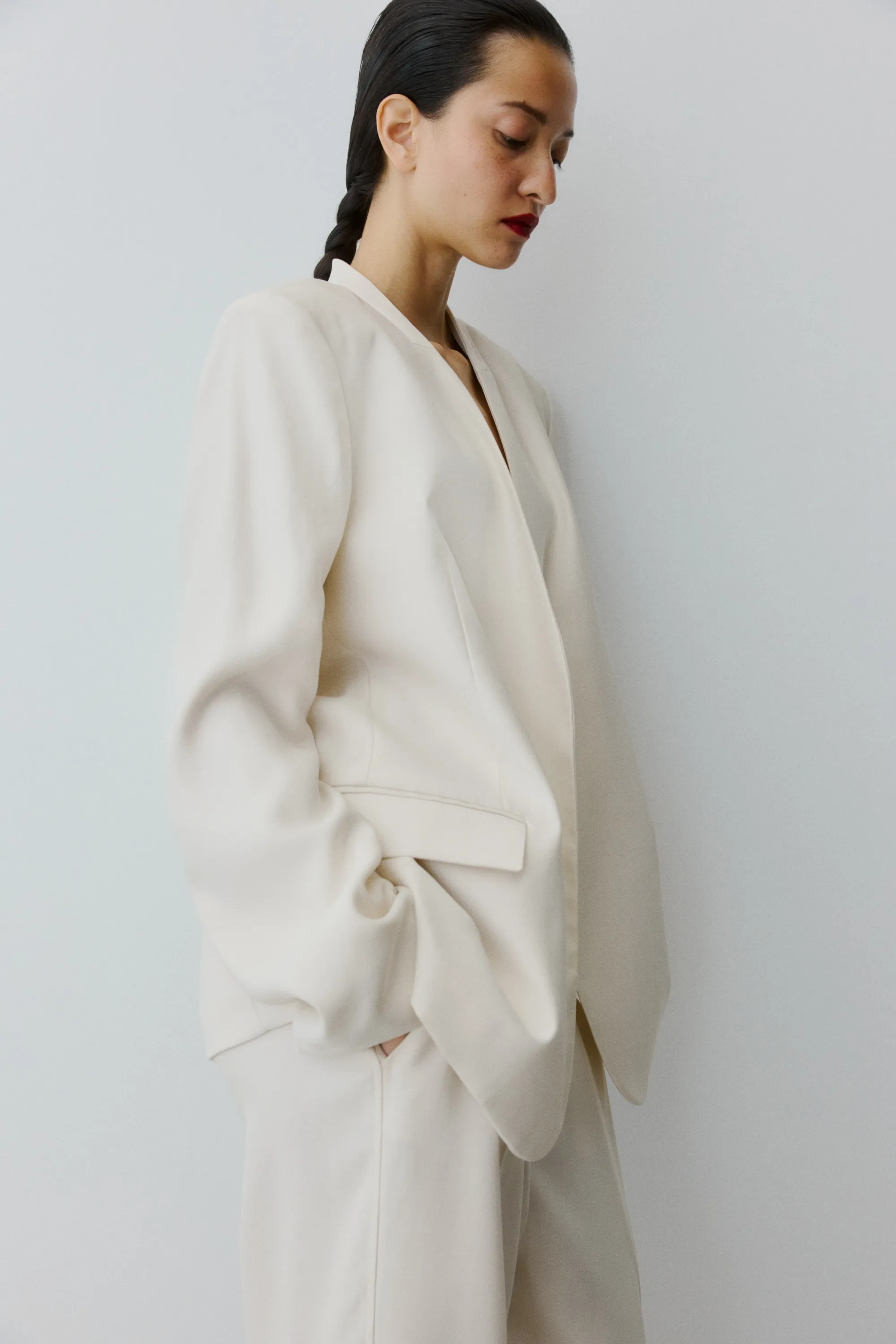 Blazer oversize - Crème