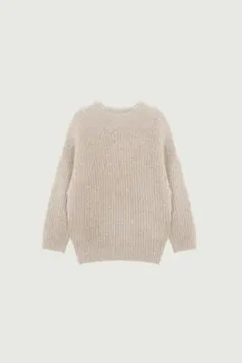 PULL GINETTE ÉCRU CHINÉ