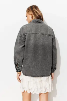 Veste surchemise en jean Femme — photo 4