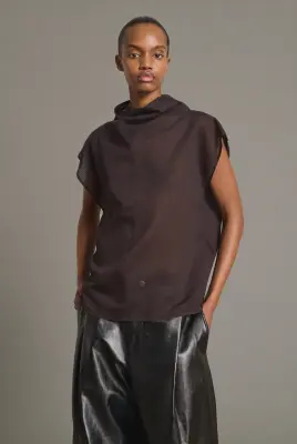 BLOUSE IZUMI FIGUE/MARRON — photo 1