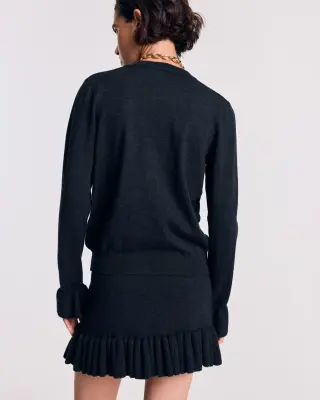 Jupe Dorothée gris anthracite — photo 5