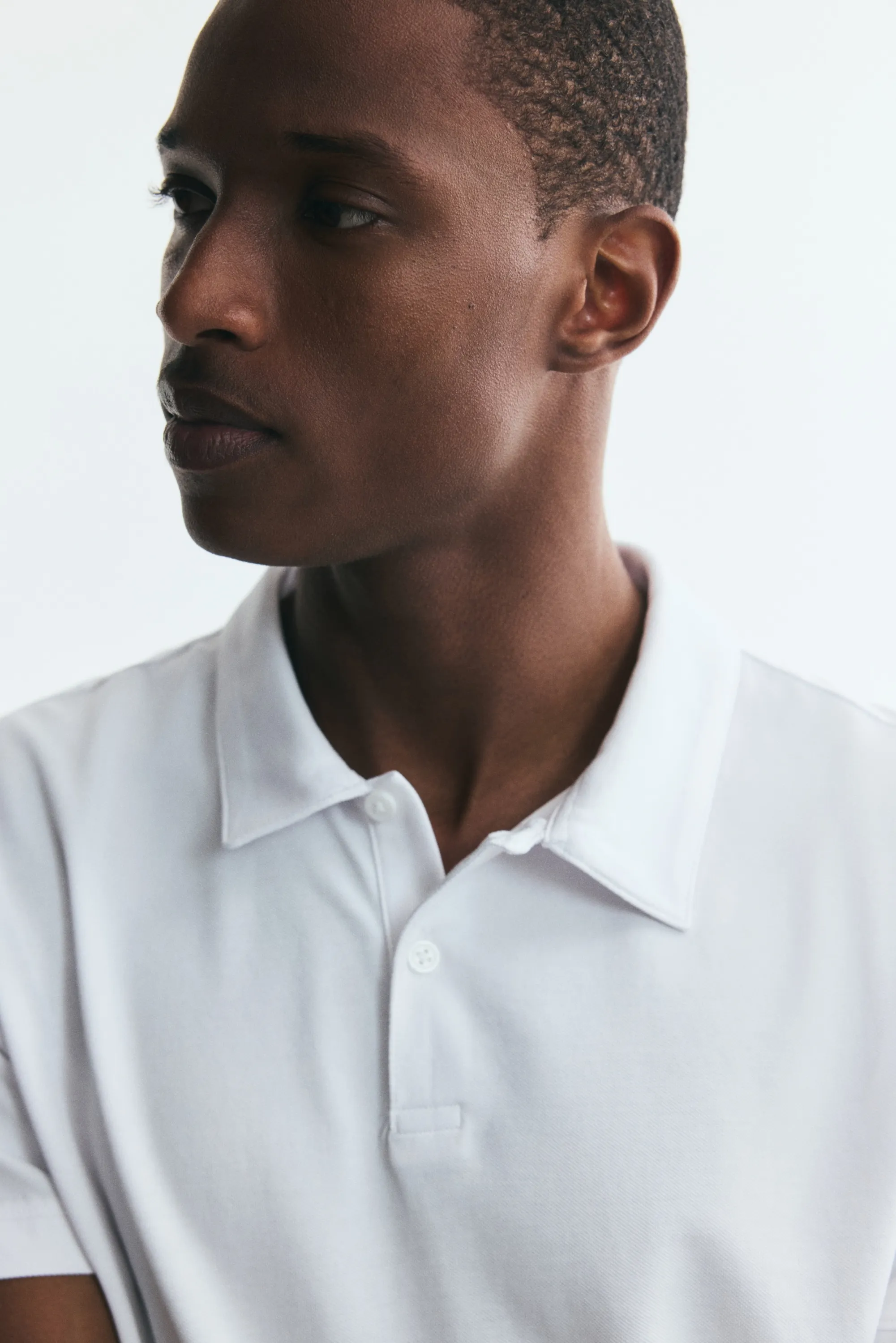 Polo COOLMAX® Slim Fit - Blanc