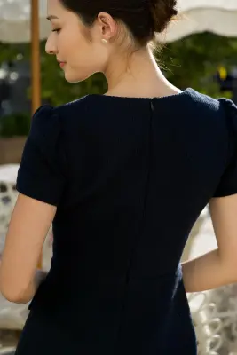 Dina Cotton Tweed Dress — photo 6