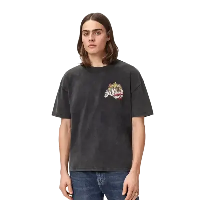 ALLSAINTS Roque Short Sleeve Oversized Crew Neck T-Shirt Washed Black — photo 3