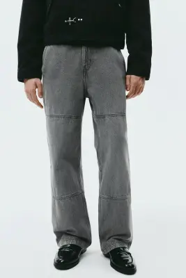 Jean worker Loose Fit - Gris — photo 1