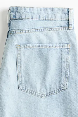 Baggy Regular Waist Jeans - Bleu denim clair — photo 4