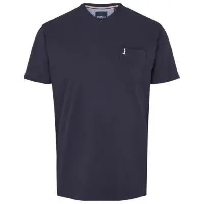 ALL SIZE TEE SHIRT COL V Marine — photo 1