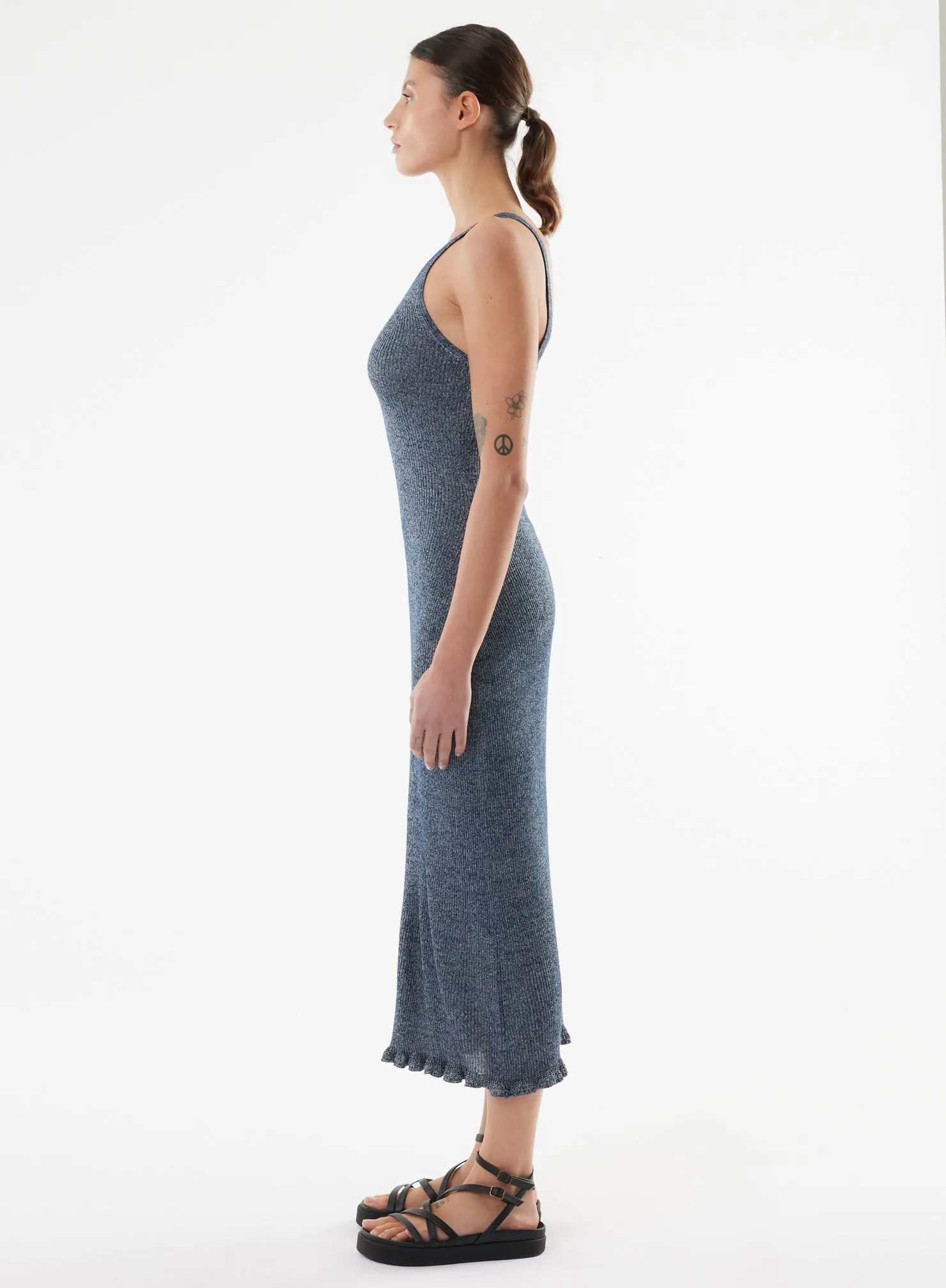 Robe en viscose et fibre irisée