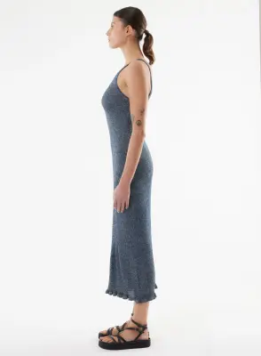 Robe en viscose et fibre irisée