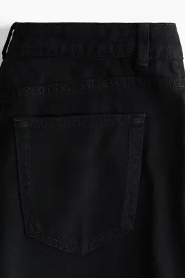 Pantalon baggy en twill de coton - Noir — photo 3