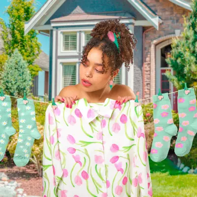 Chaussettes Sakura Coucou Suzette — photo 3