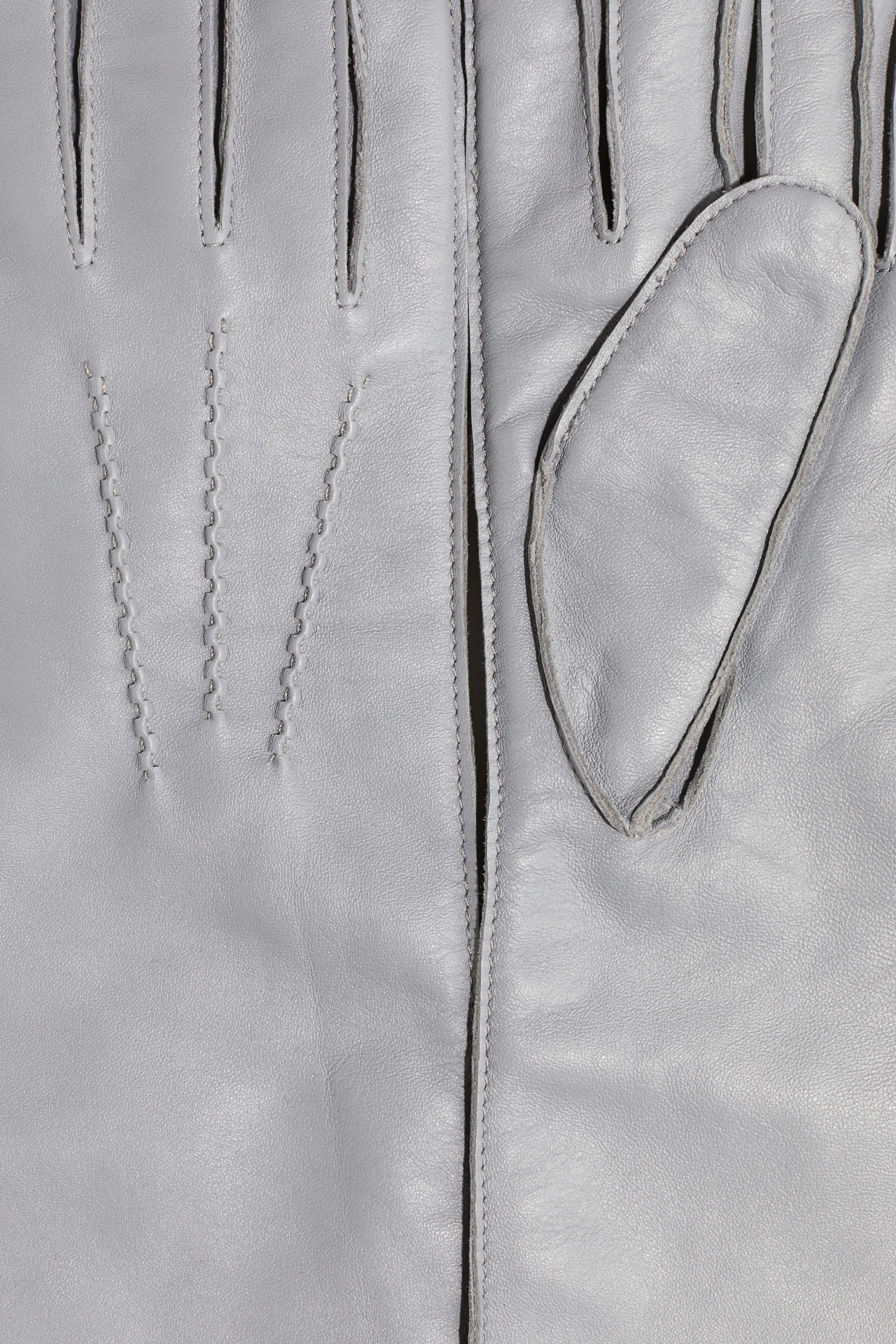 Gants longs en cuir - Gris clair